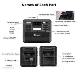 FOSSiBOT F2400 generador solar portátil