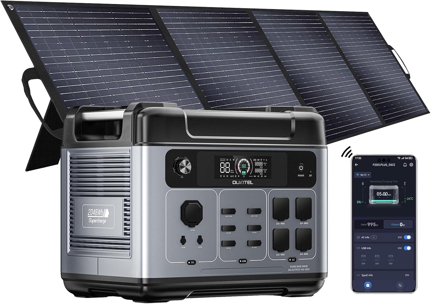 YOYOSCX P2001E Pro generador solar portátil