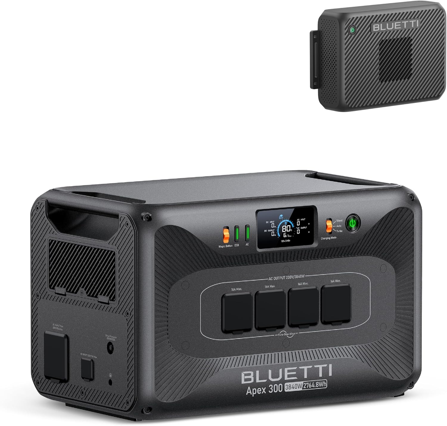 Bluetti Apex 300 generador solar portátil con Charger 2