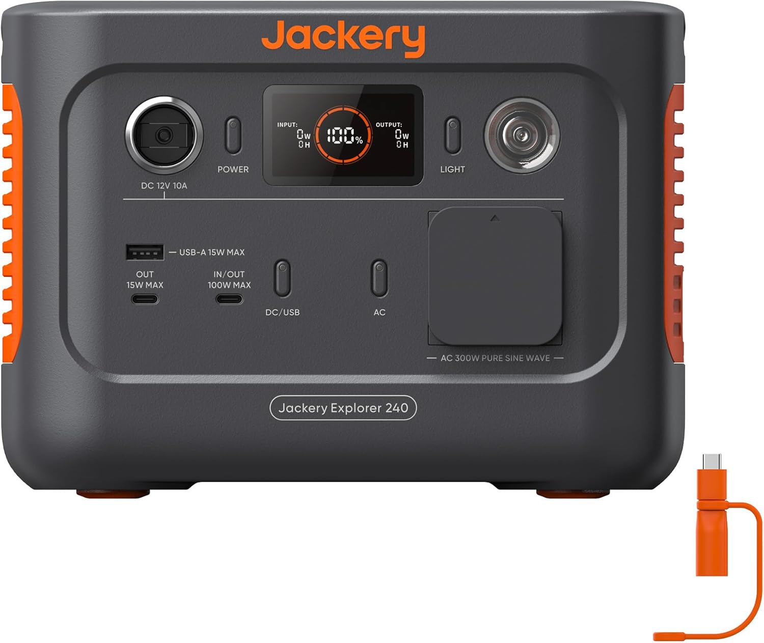 Jackery Explorer 240 V2 generador solar portátil 256Wh LFP 300W