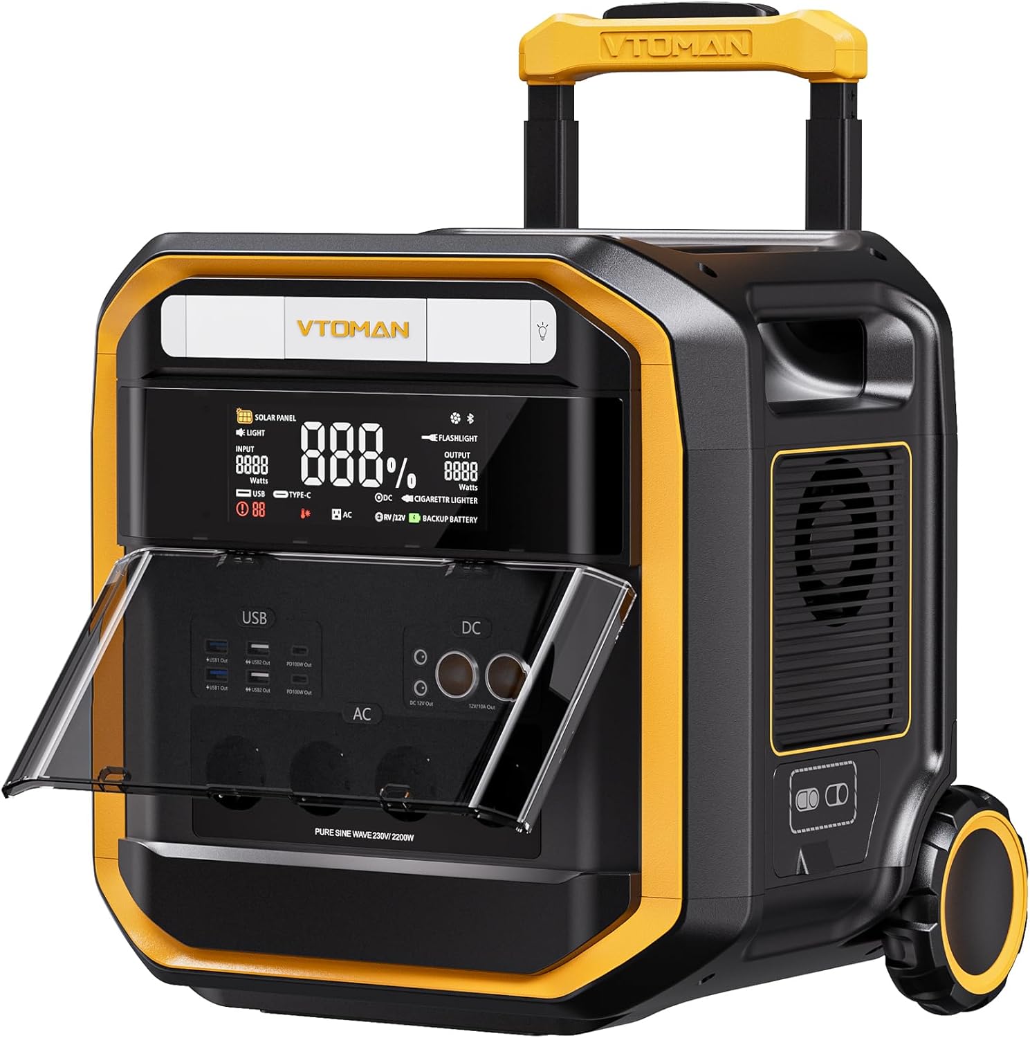 VTOMAN FlashSpeed Pro 3600 generador solar 3096Wh ampliable 3600W